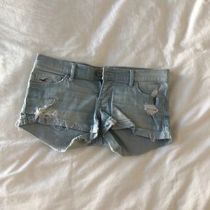 Hollister light wash shorts